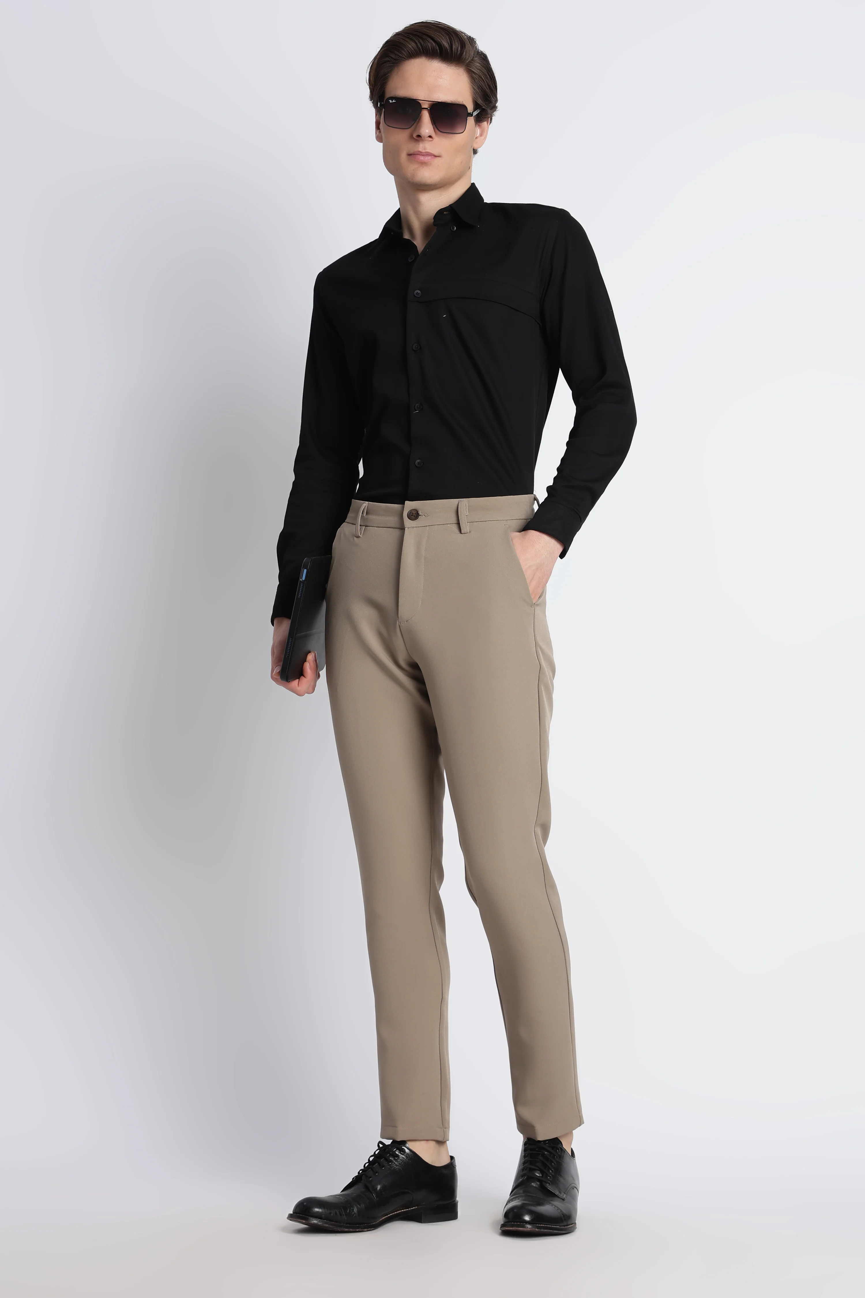Men Modern Slim Fit Trousers - Image 7