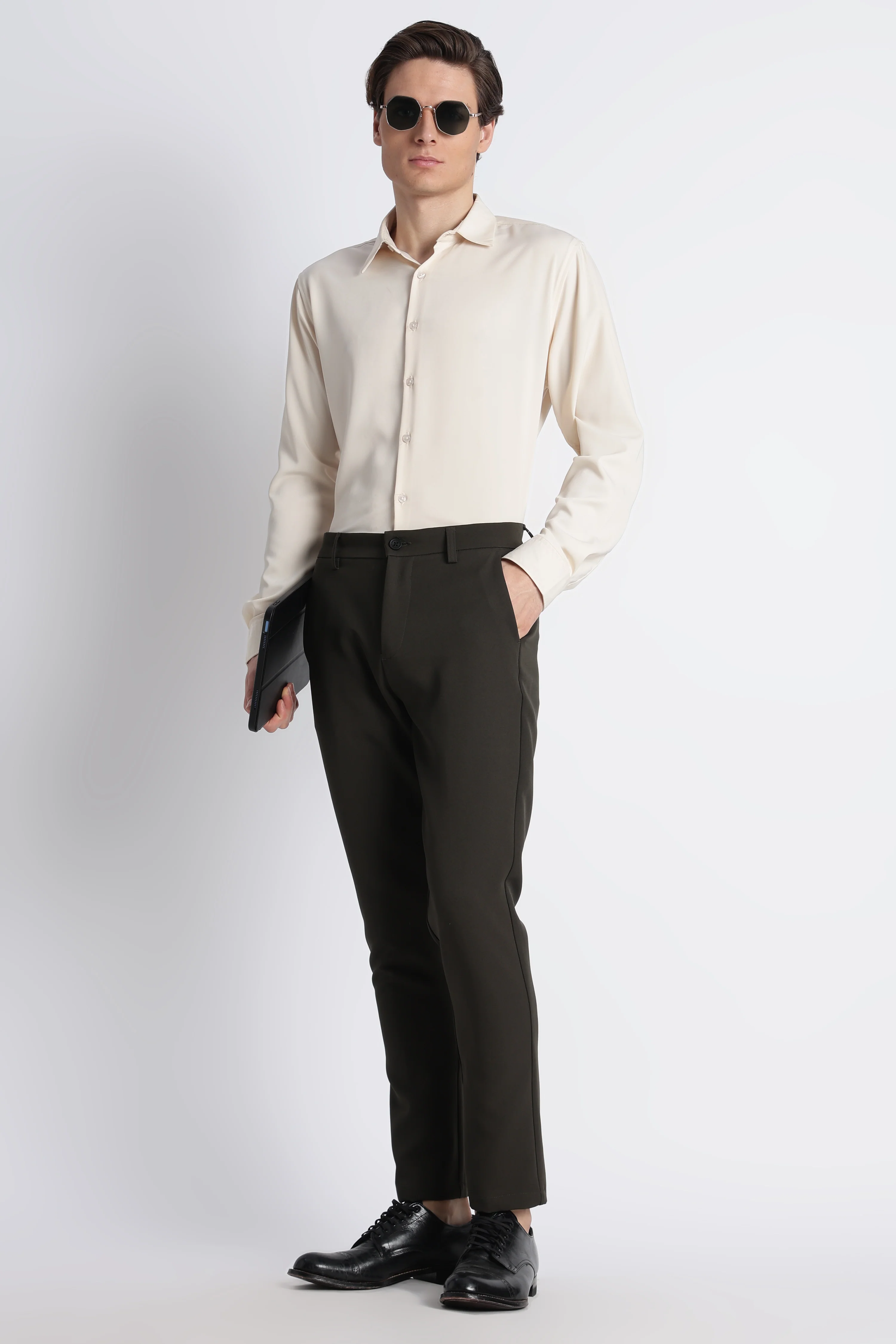 Men Modern Slim Fit Trousers - Image 10