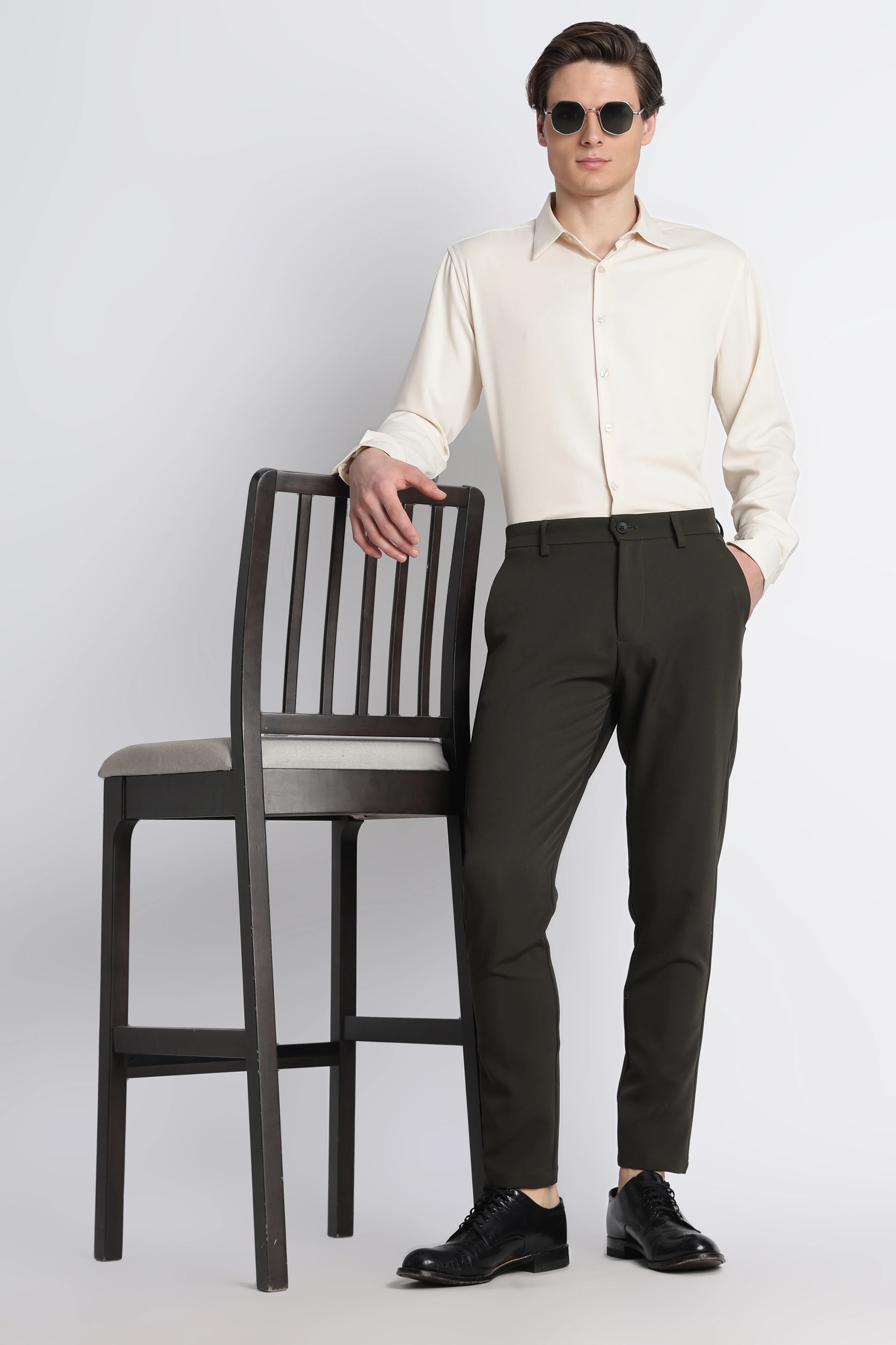 Men Modern Slim Fit Trousers - Image 12