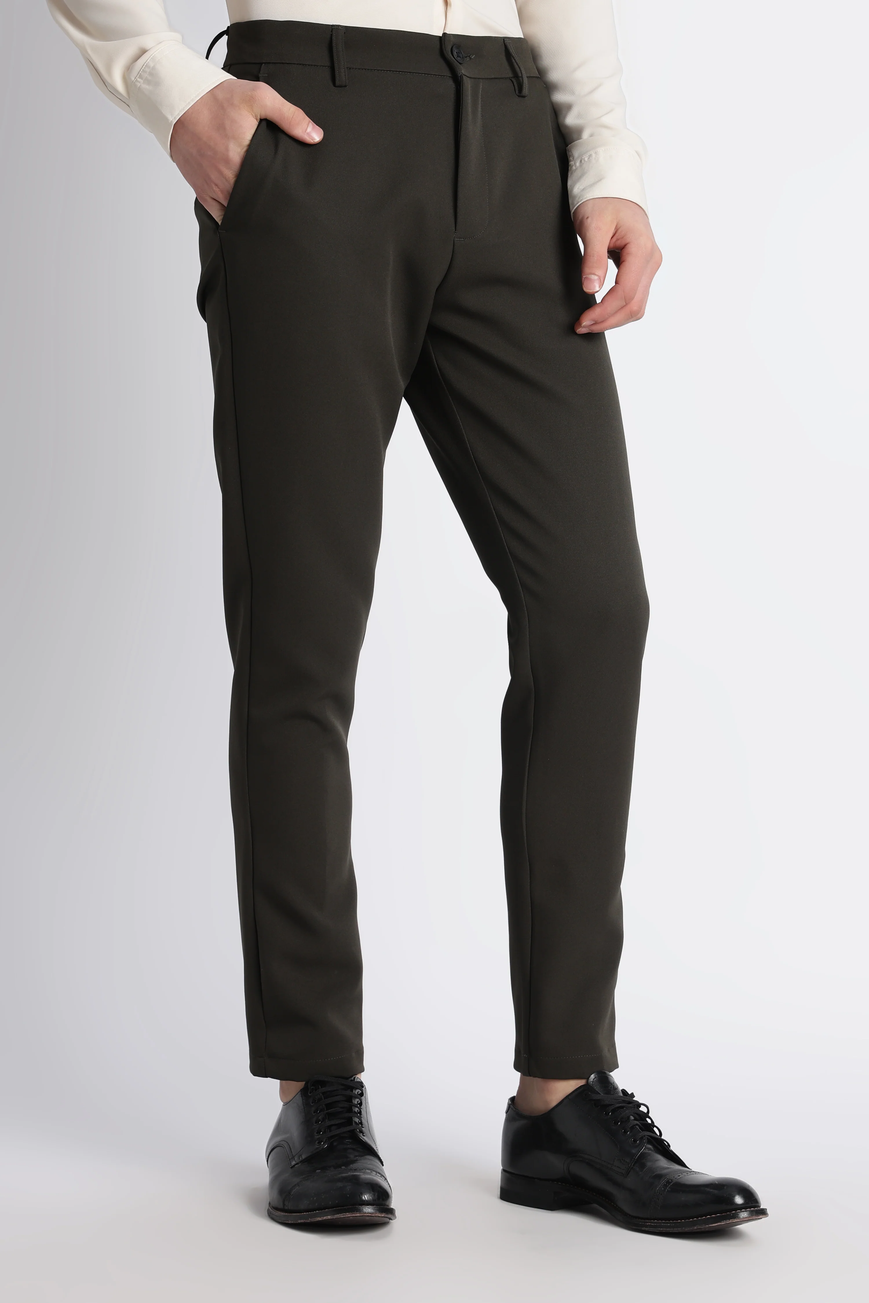 Men Modern Slim Fit Trousers - Image 3
