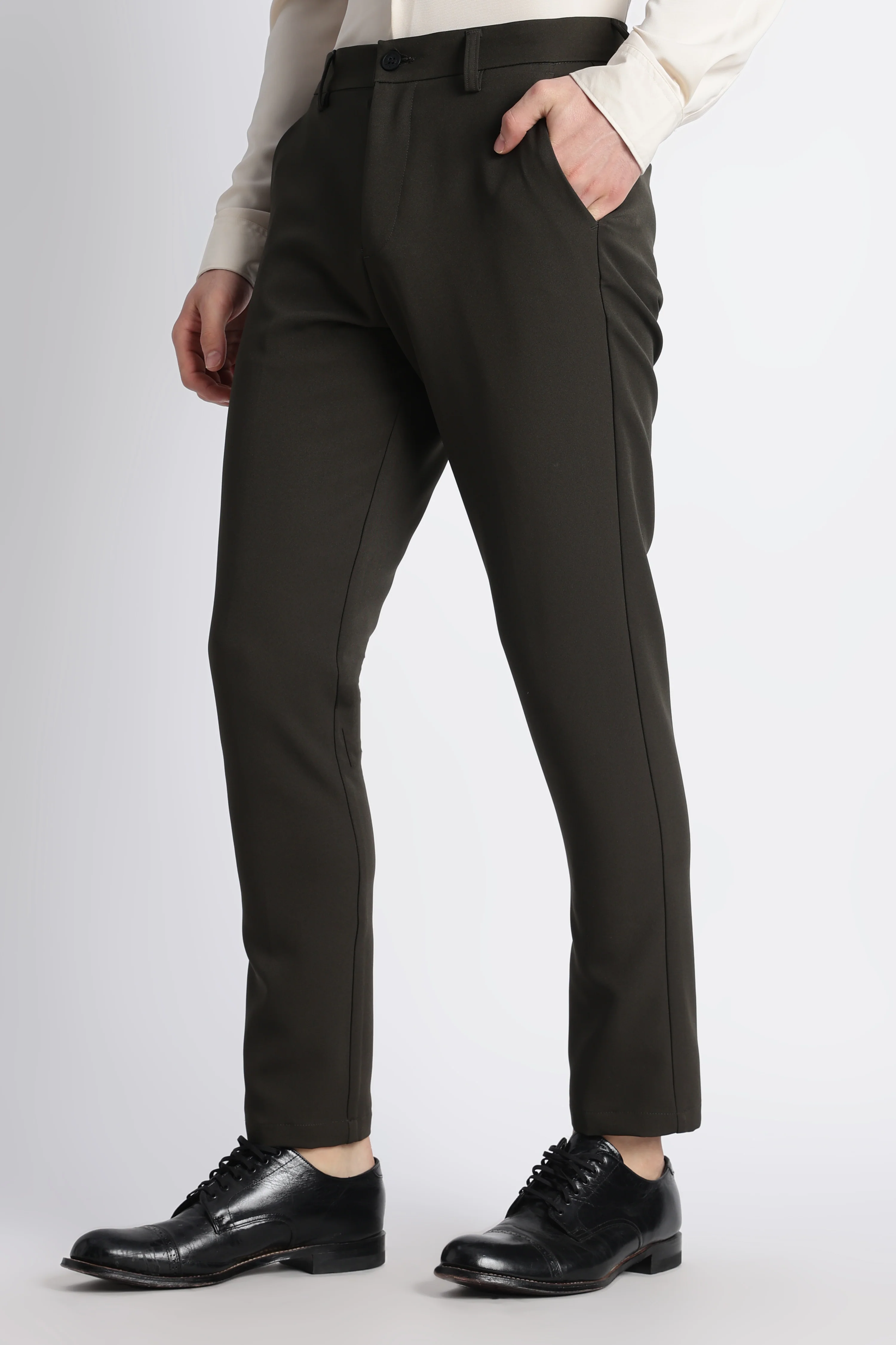 Men Modern Slim Fit Trousers - Image 5