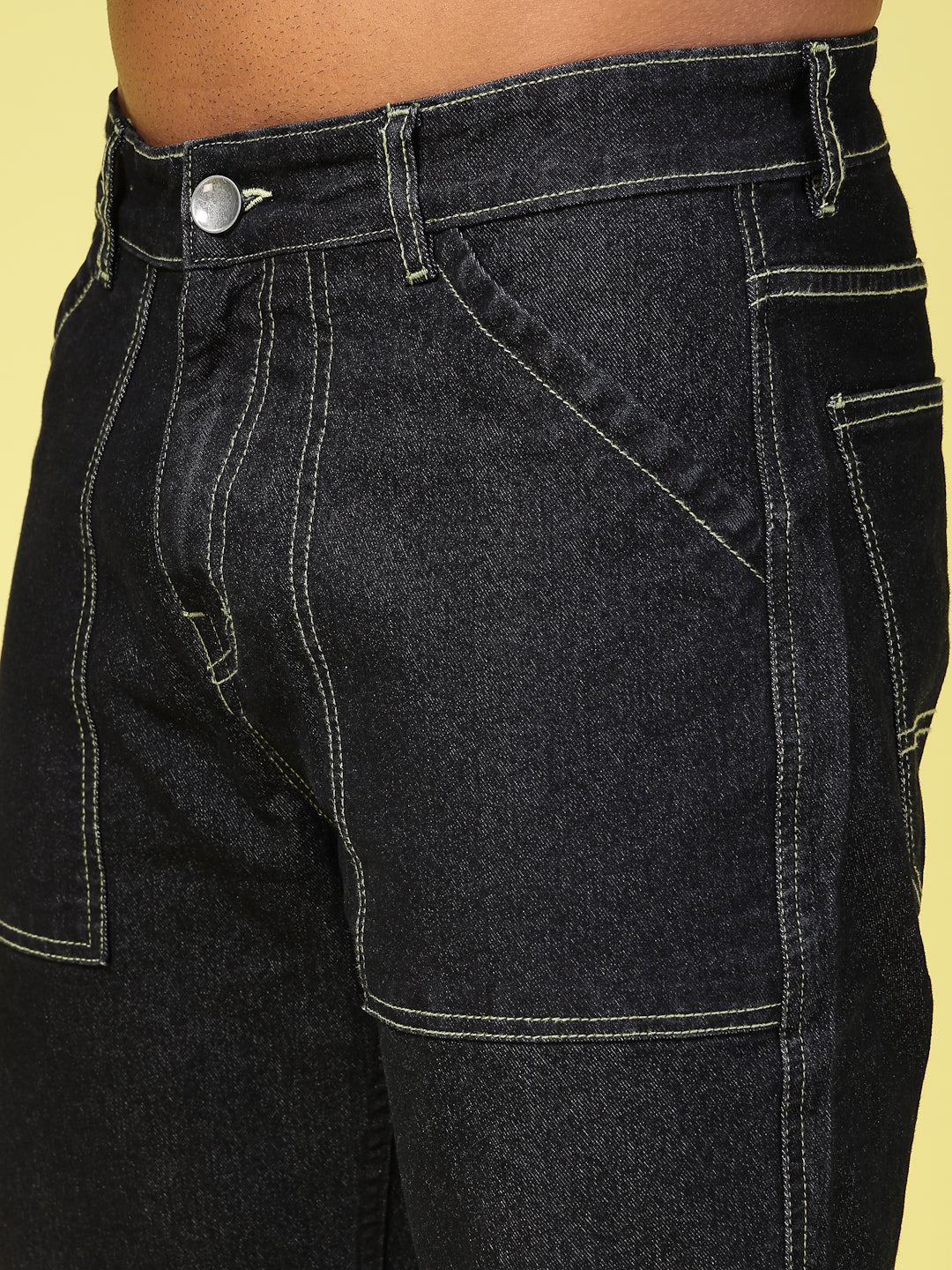 Men Modern Straight Fit Cotton Denim Jeans - Image 3