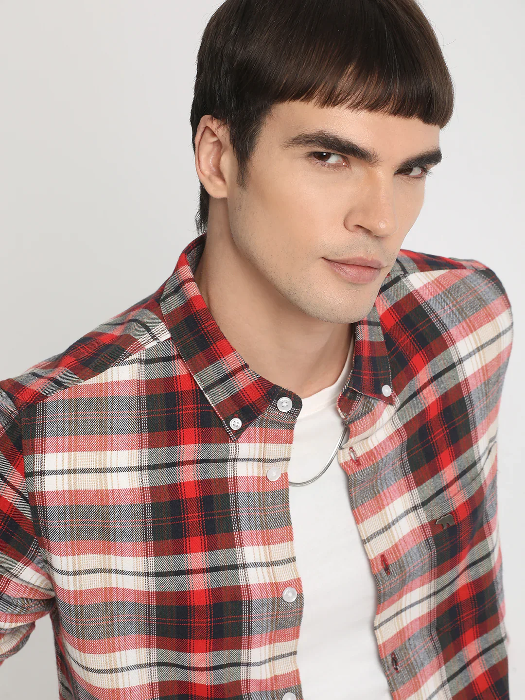 Men Multi Checked Casual Shirt - Image 3
