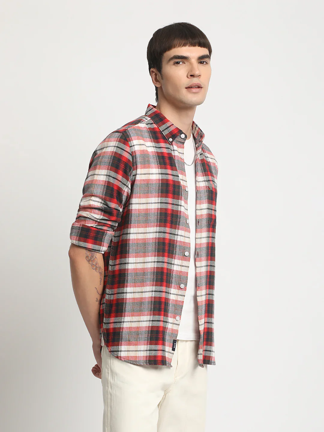 Men Multi Checked Casual Shirt - Image 4