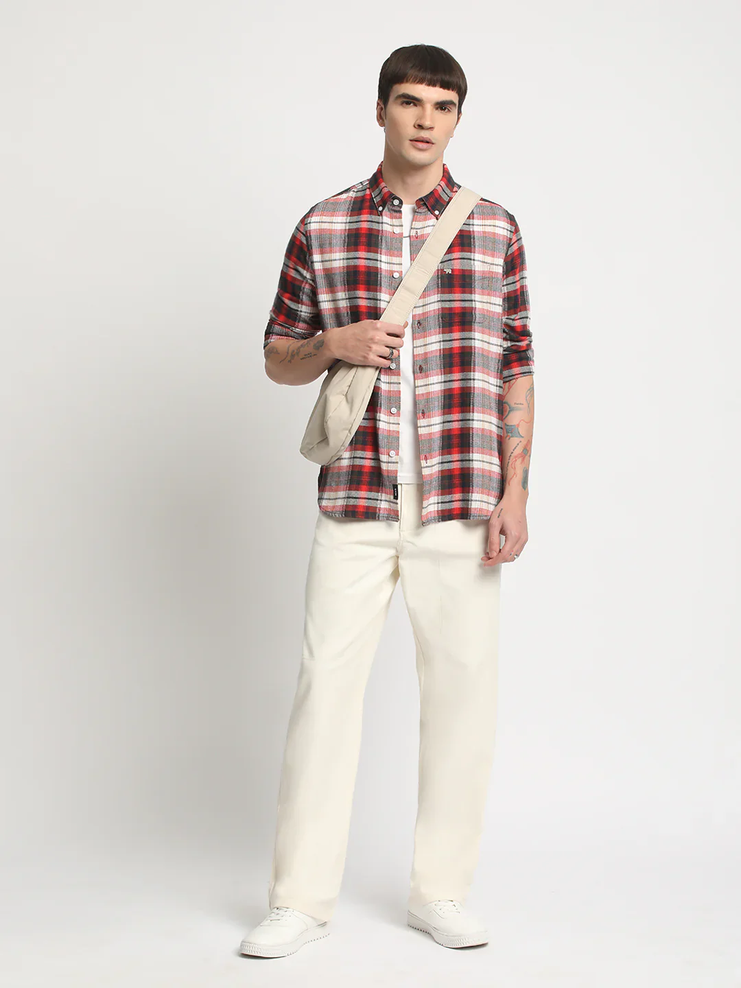 Men Multi Checked Casual Shirt - Image 5