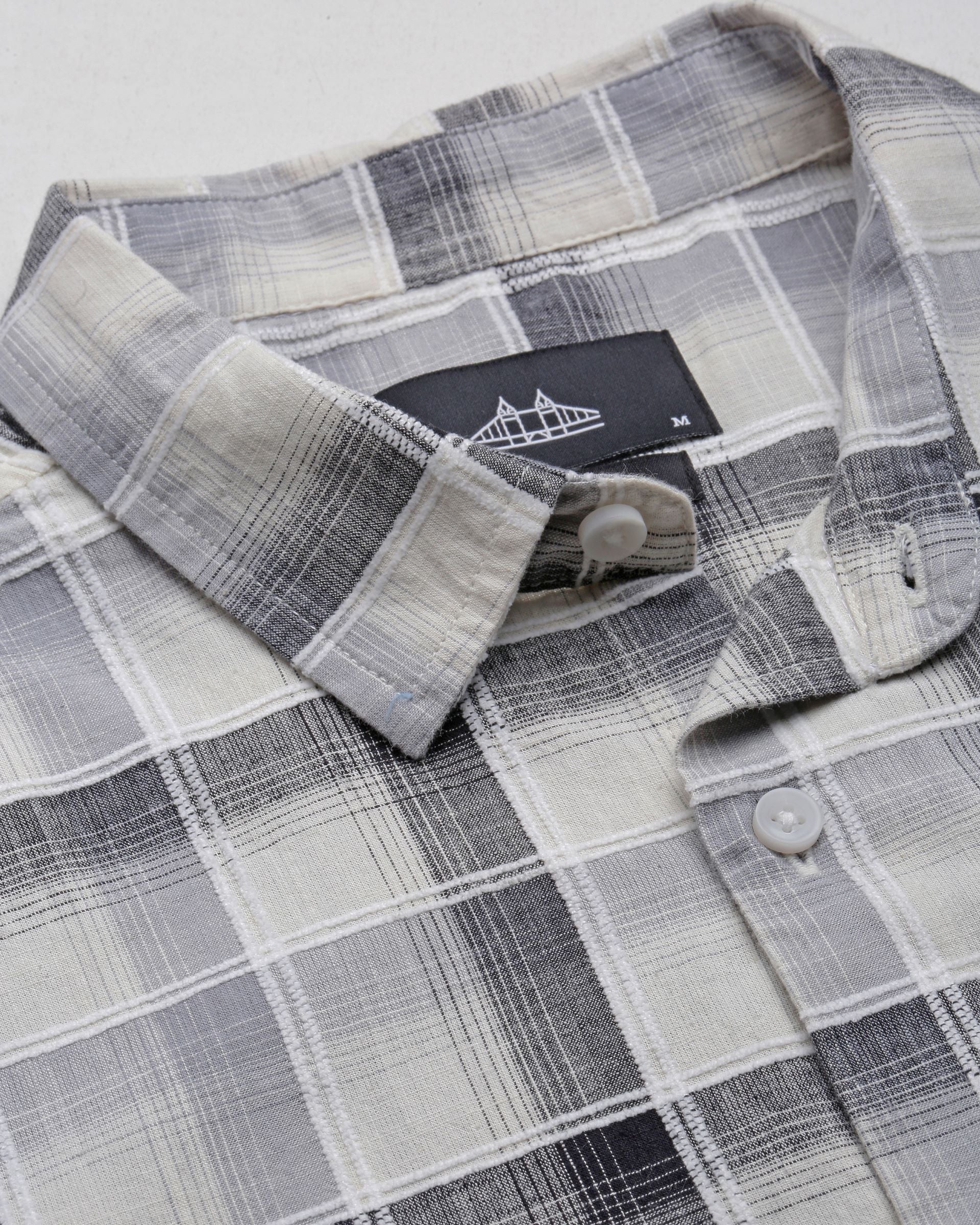 Men Multi Checked Cotton Shirt - Image 8