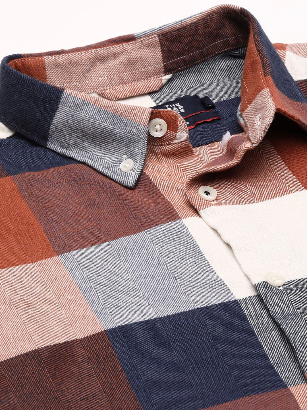 Men Multi Checked Slim Fit Shirt - Image 5