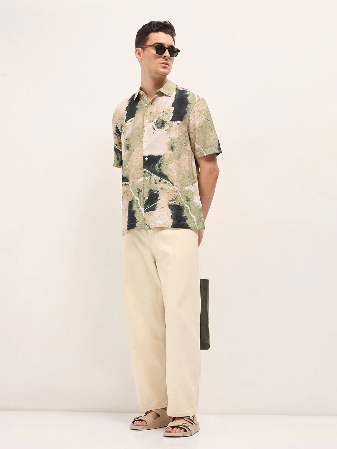 Men Multi-Color Abstract Digital Print Relax Fit Casual Shirt - Image 6