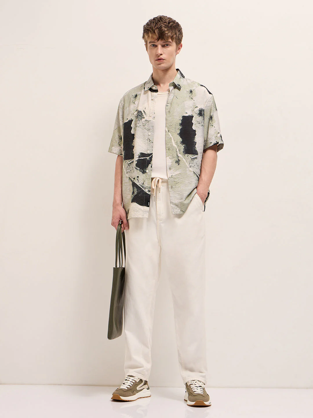 Men Multi-Color Abstract Digital Print Relax Fit Casual Shirt - Image 4