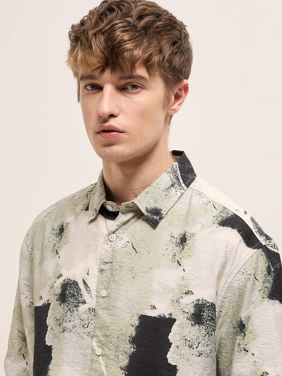 Men Multi-Color Abstract Digital Print Relax Fit Casual Shirt - Image 5