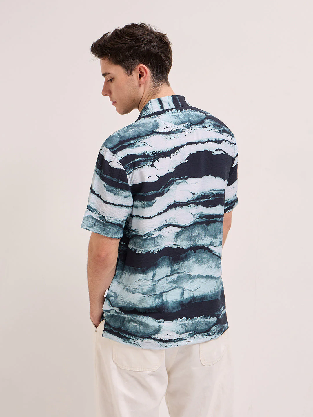 Men Multi-Color Abstract Print Regular Fit Casual Shirt - Image 2