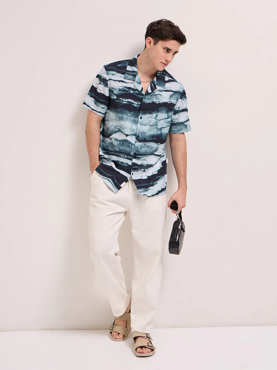 Men Multi-Color Abstract Print Regular Fit Casual Shirt - Image 4