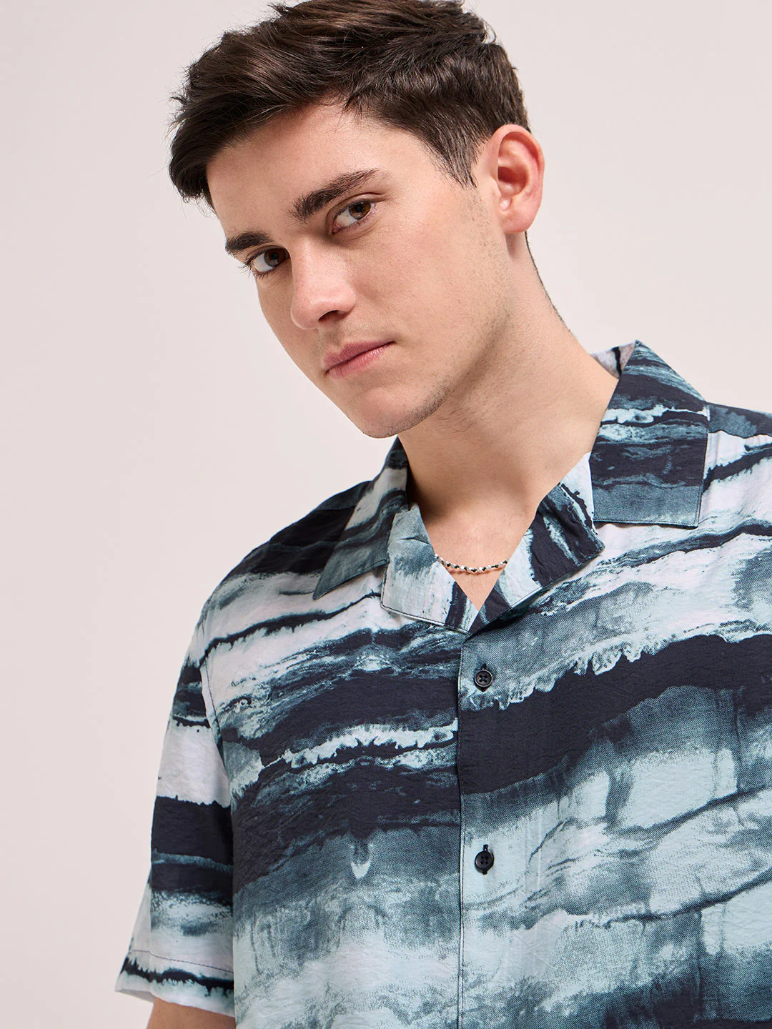 Men Multi-Color Abstract Print Regular Fit Casual Shirt - Image 5