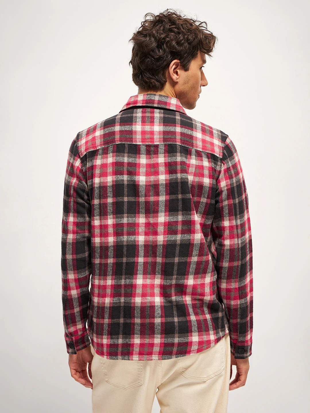 Men Multi-Color Checked Regular Fit Overshirt - Image 2