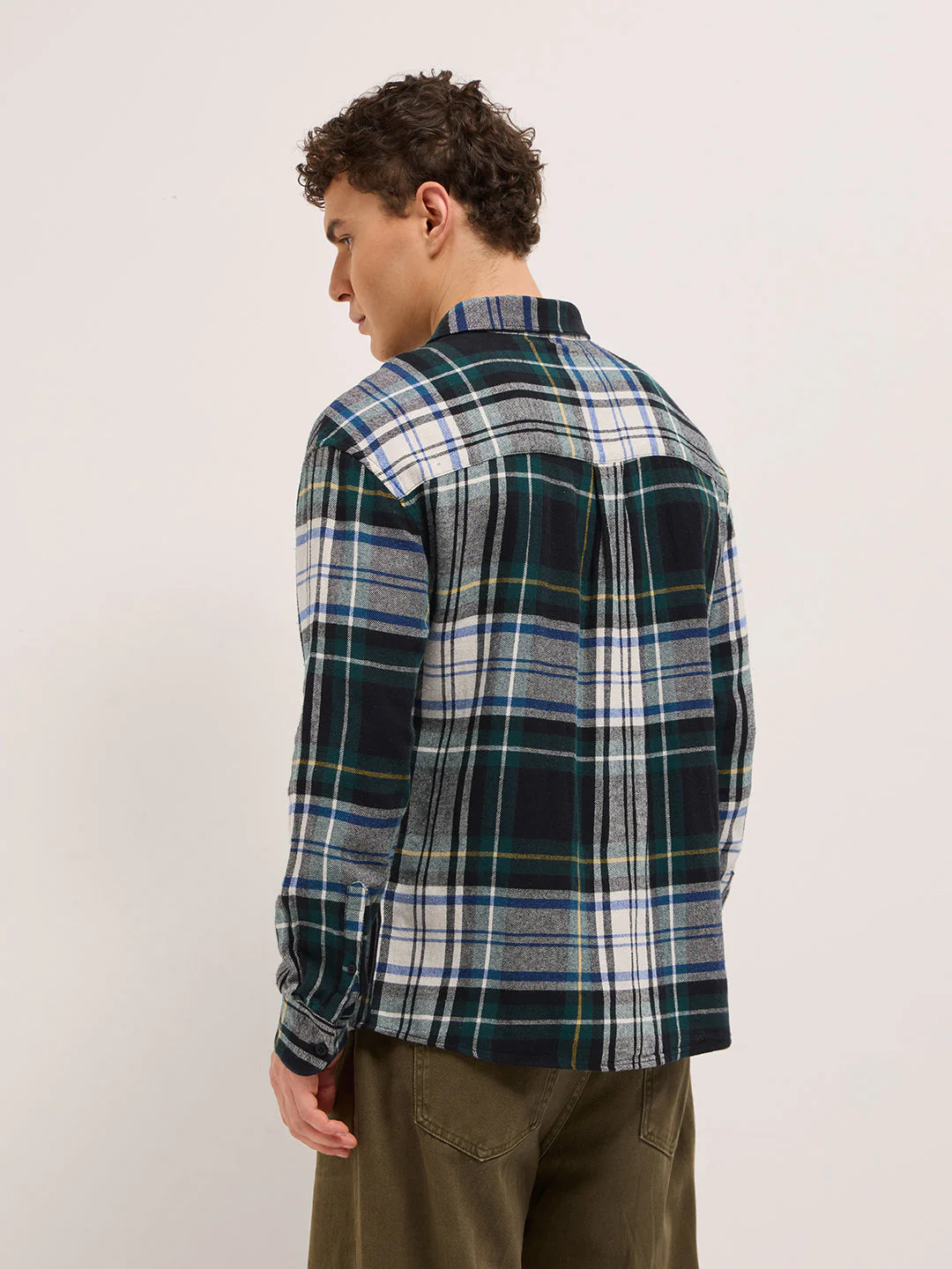 Men Multi-Color Checked Relax Fit Casual Shirt - Image 2