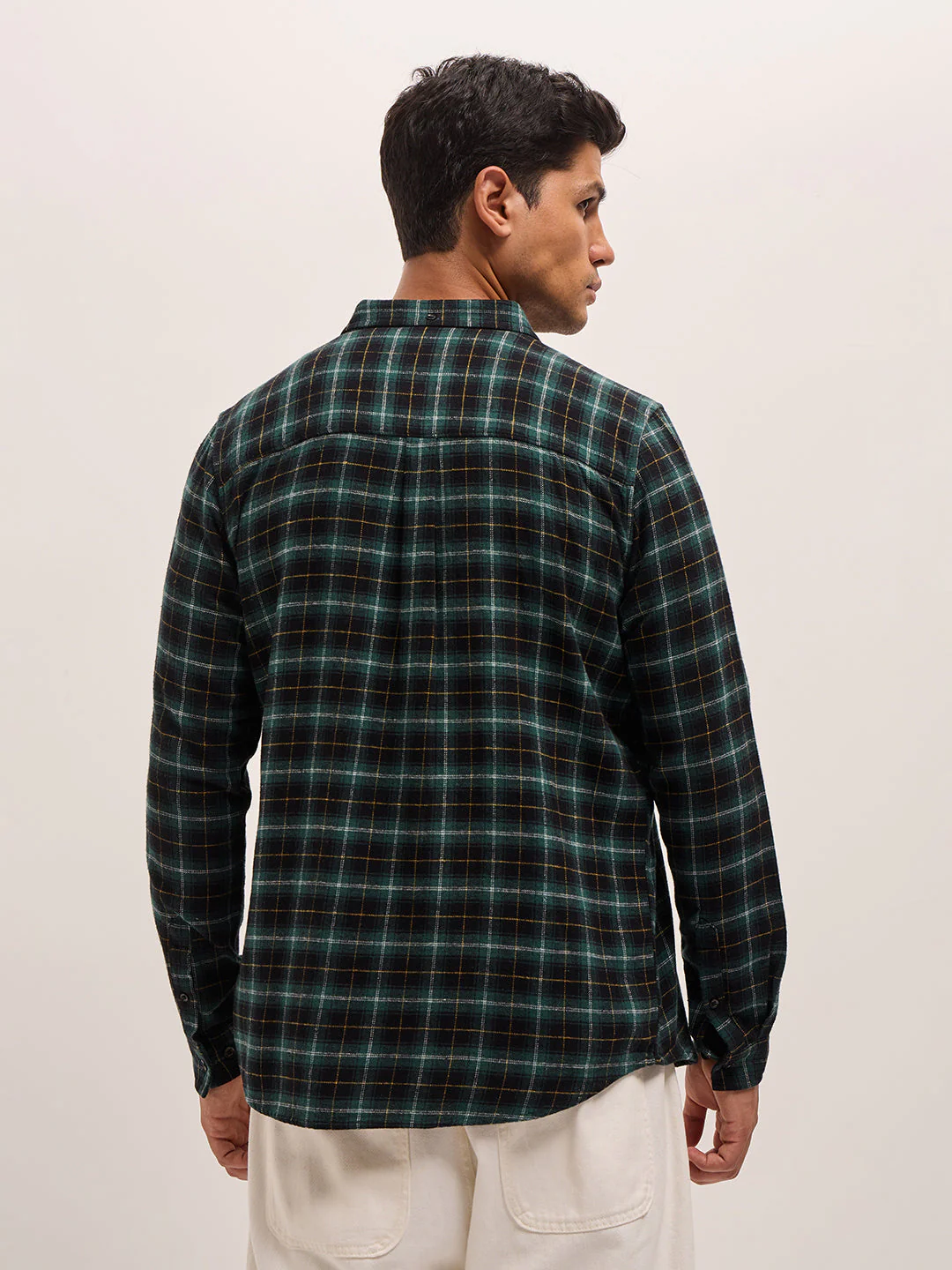 Men Multi-Color Checked Slim Fit Casual Shirt - Image 2