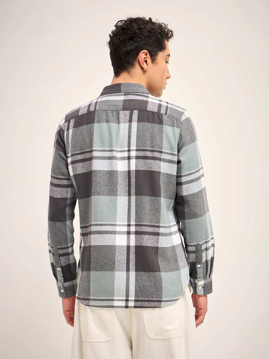 Men Multi-Color Checked Slim Fit Casual Shirt - Image 2