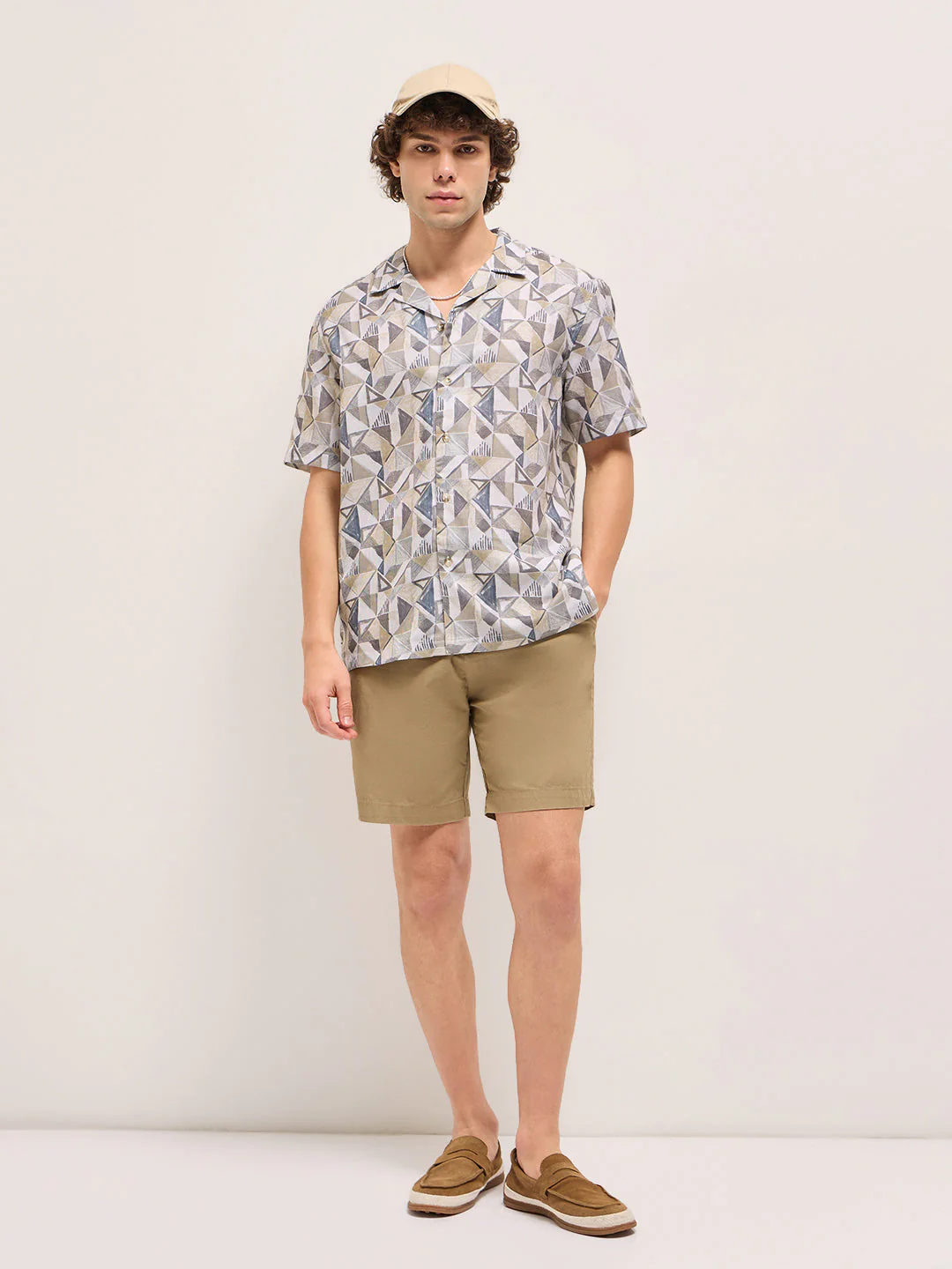 Men Multi-Color Geometrical Print Regular Fit Casual Shirt - Image 4