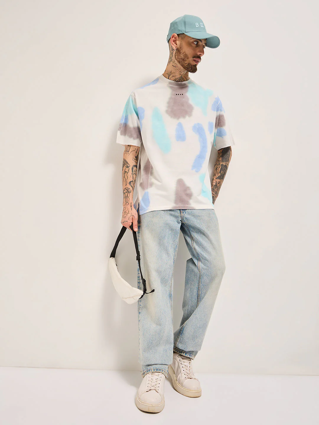 Men Multi-Color Oversize T-Shirt - Image 4