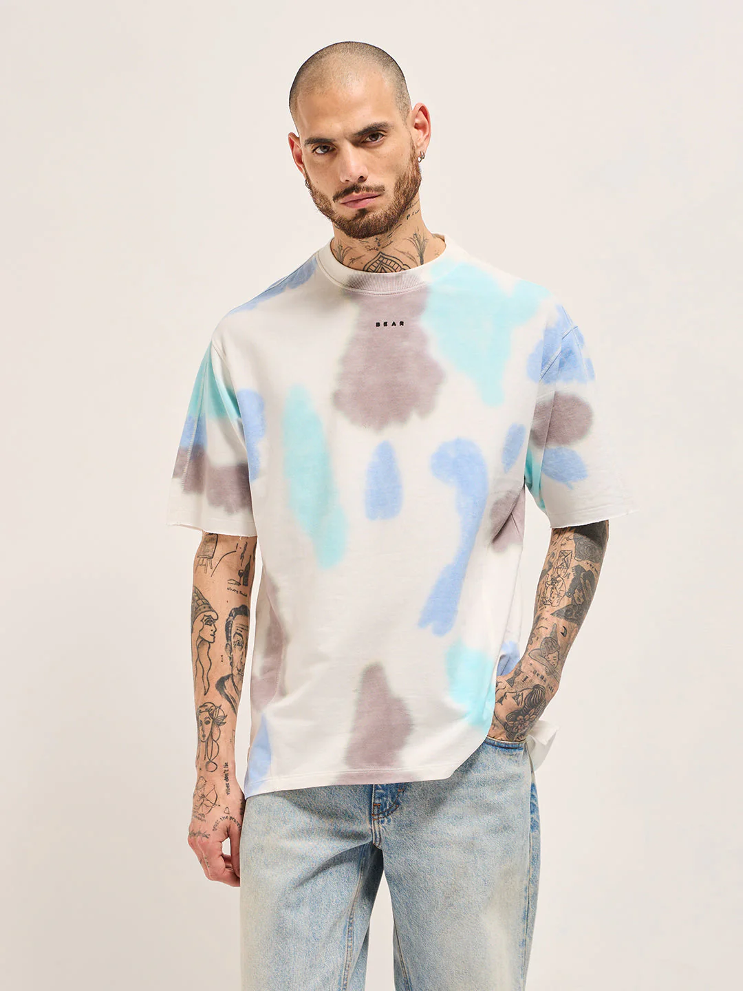 Men Multi-Color Oversize T-Shirt - Image 6