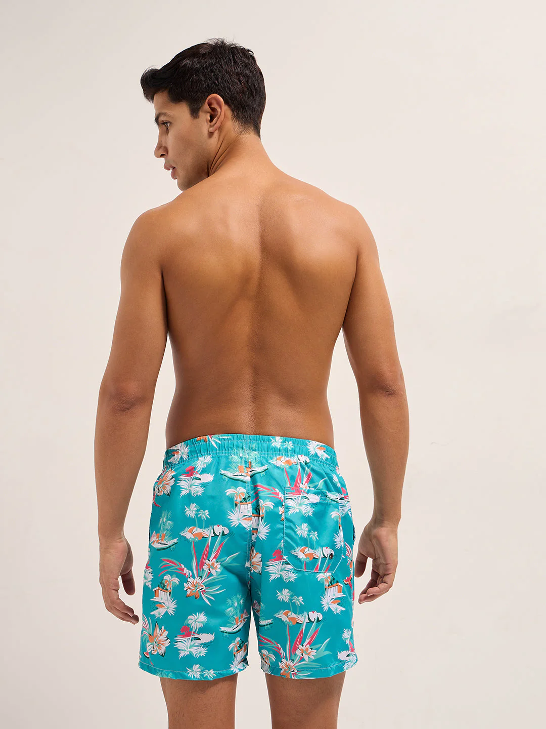 Men Multi-Color Printed Swim Shorts - Image 2