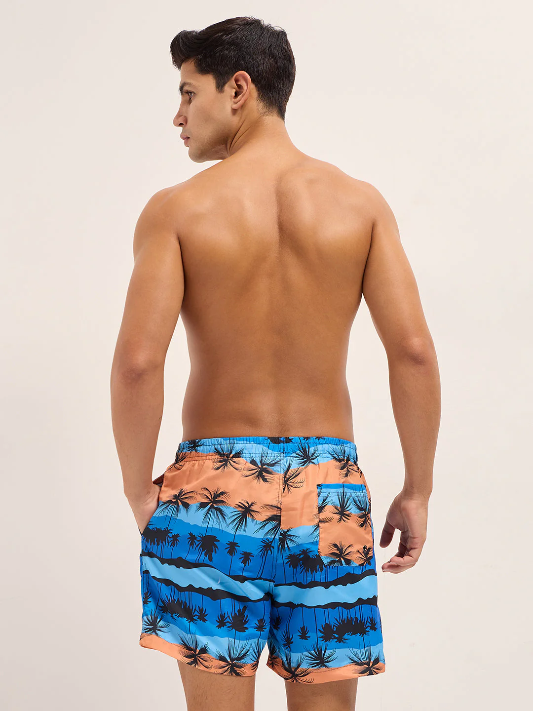 Men Multi-Color Printed Swim Shorts - Image 3