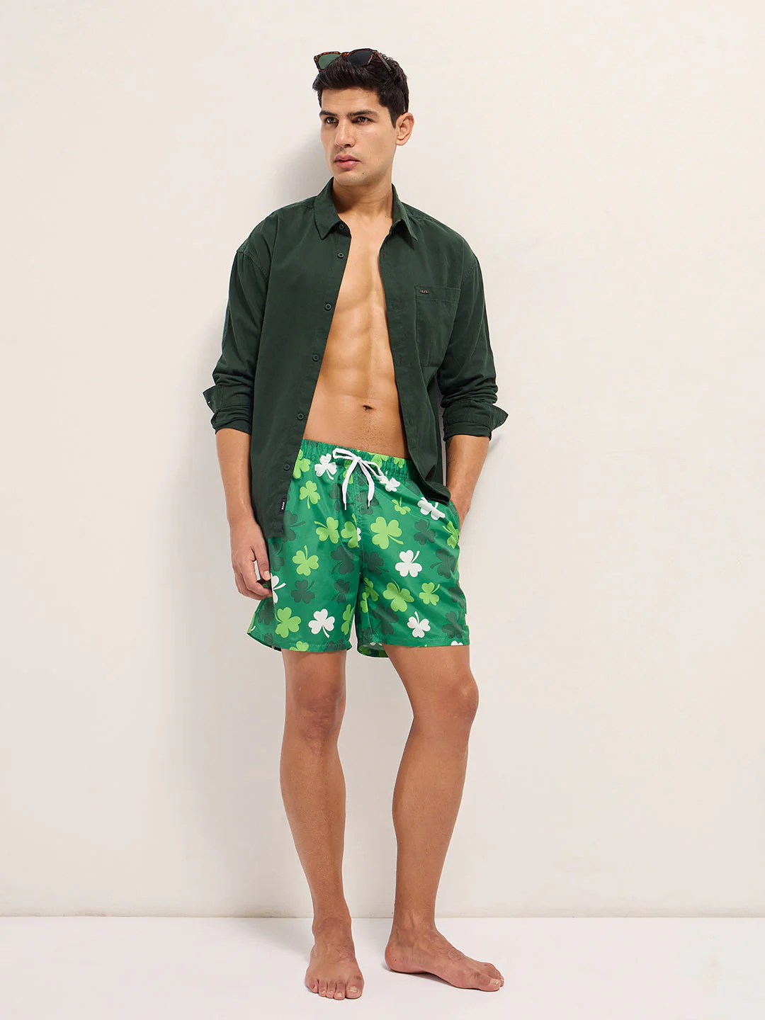 Men Multi-Color Printed Swim Shorts - Image 4