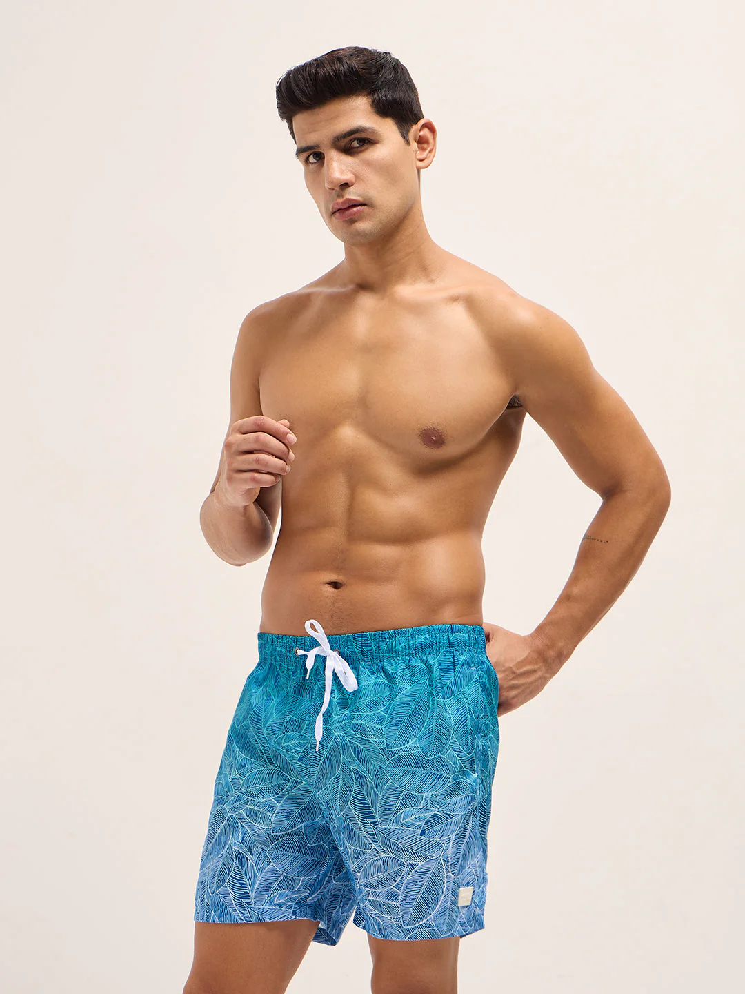 Men Multi-Color Printed Swim Shorts - Image 3