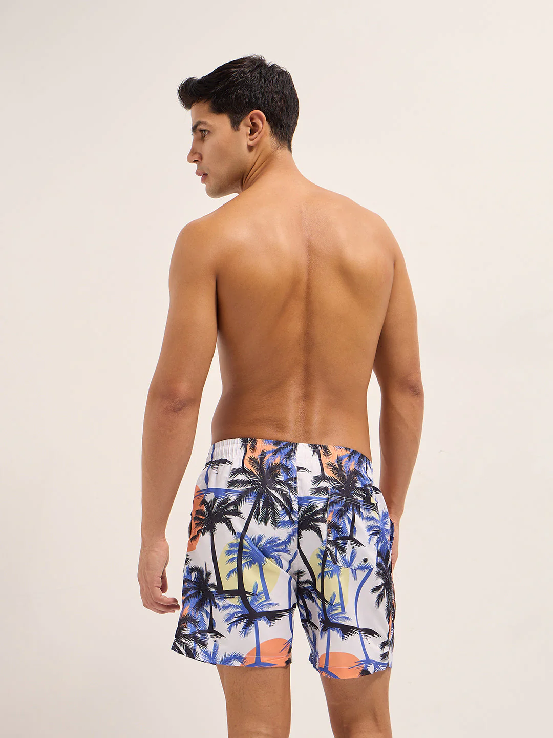 Men Multi-Color Printed Swim Shorts - Image 2