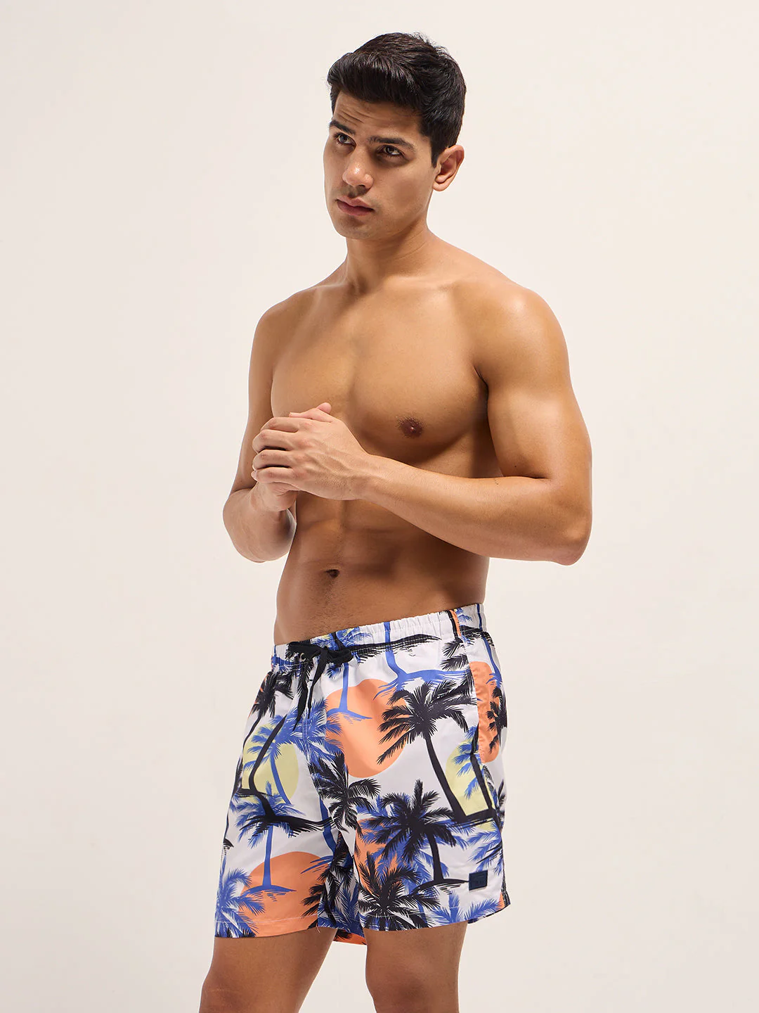 Men Multi-Color Printed Swim Shorts - Image 3