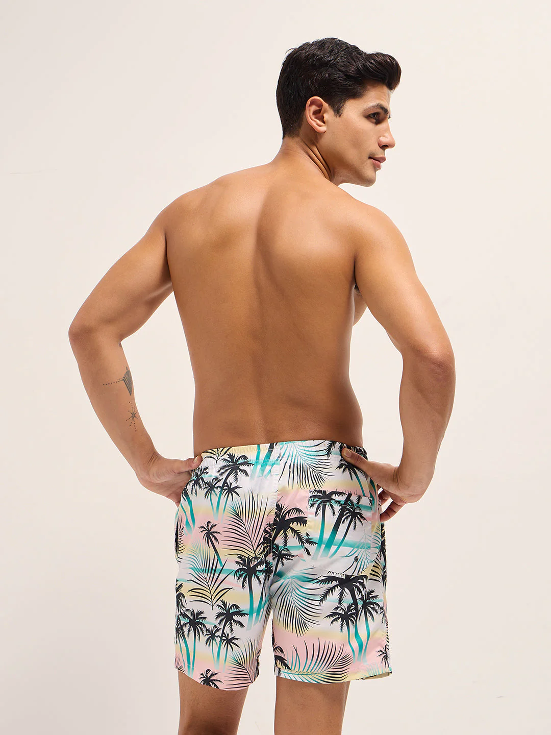 Men Multi-Color Printed Swim Shorts - Image 2