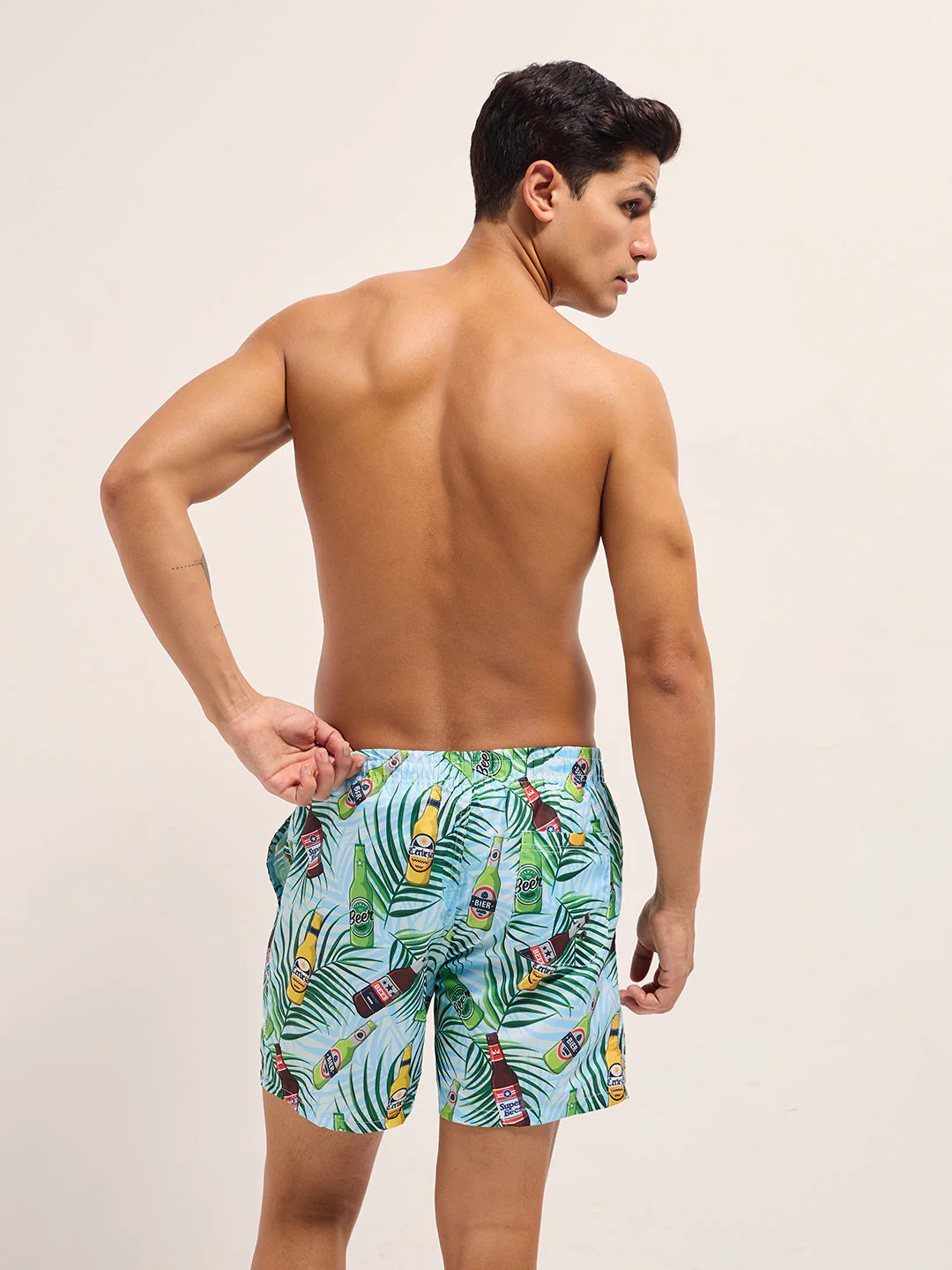 Men Multi-Color Printed Swim Shorts - Image 2