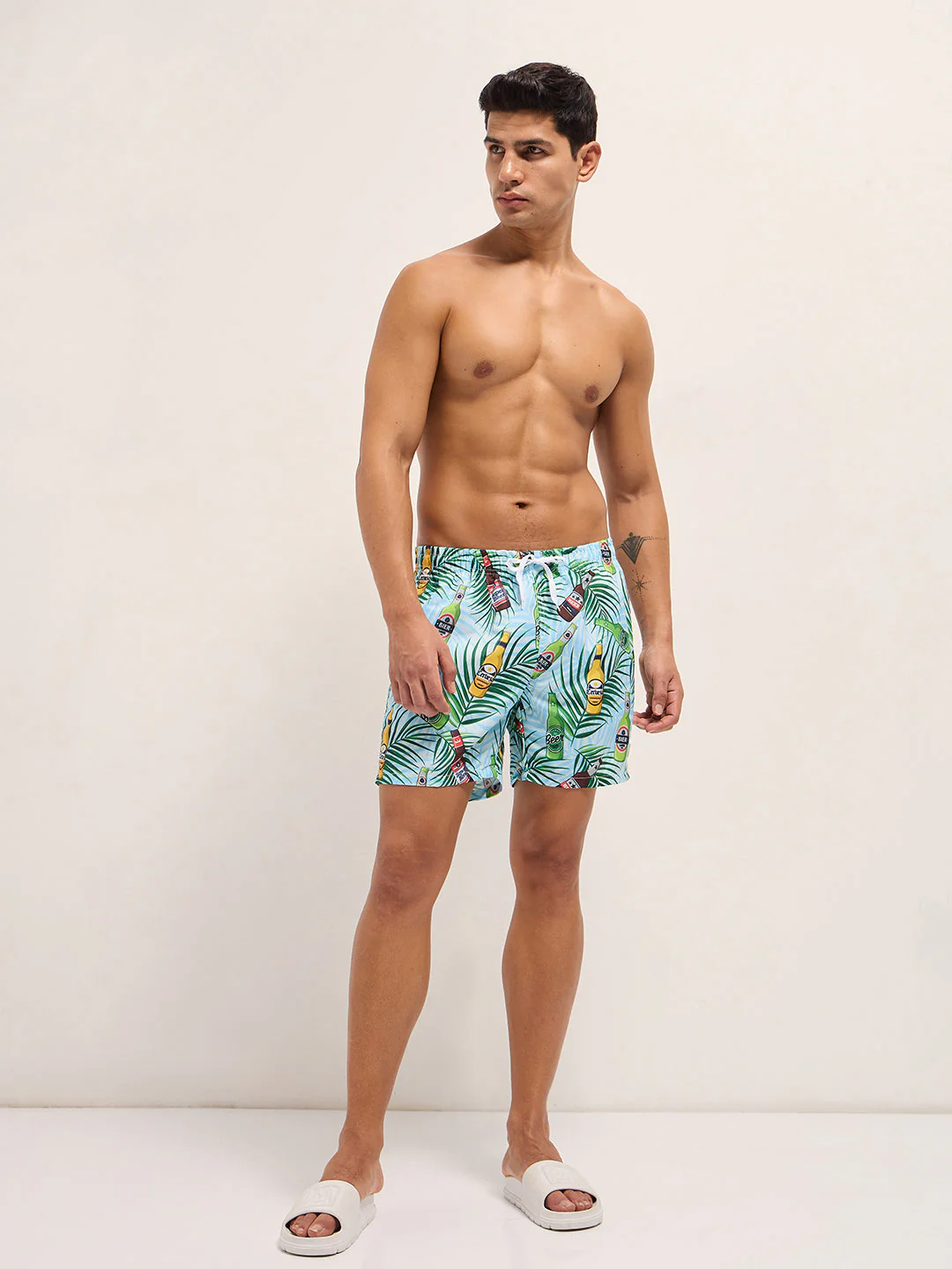 Men Multi-Color Printed Swim Shorts - Image 4