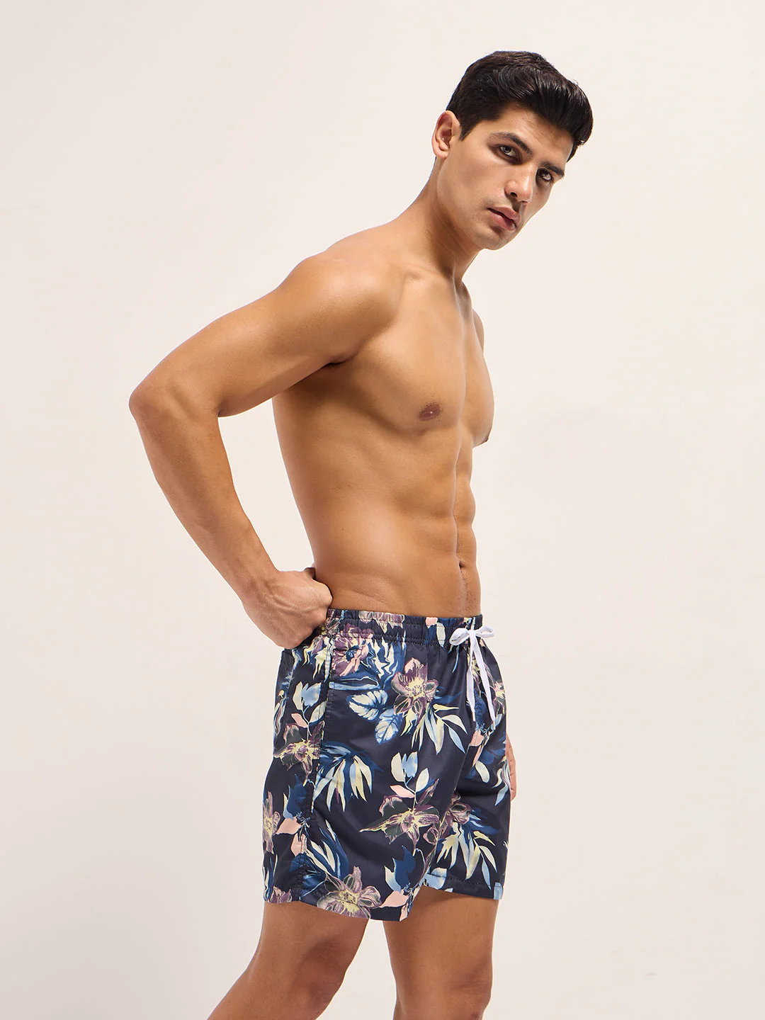 Men Multi-Color Printed Swim Shorts - Image 3