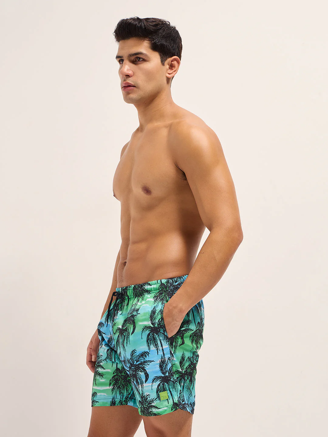 Men Multi-Color Printed Swim Shorts - Image 3