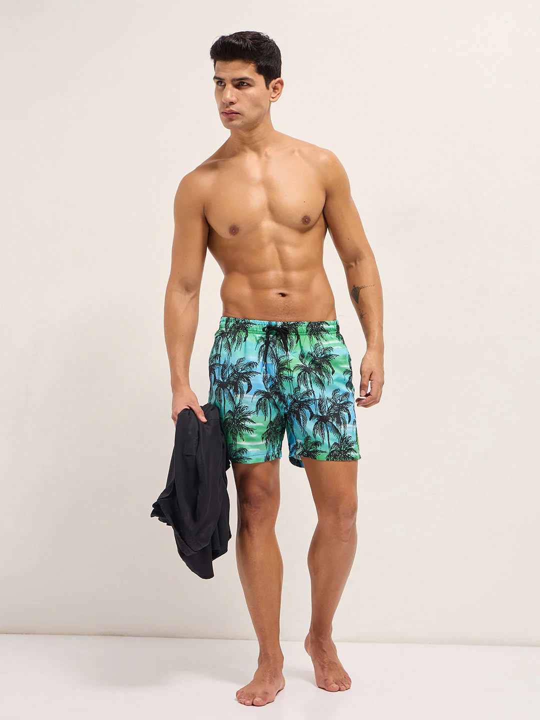 Men Multi-Color Printed Swim Shorts - Image 4