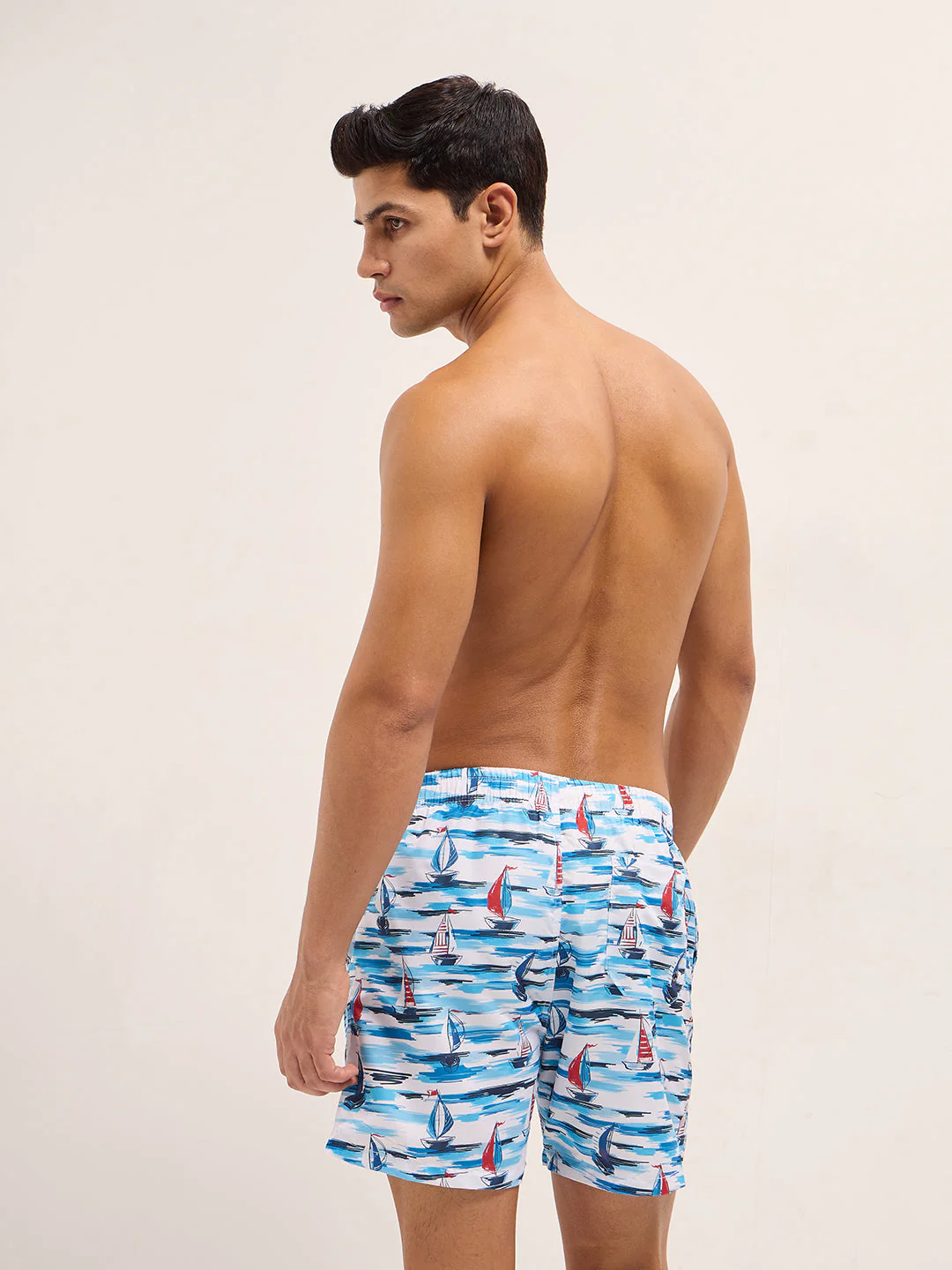 Men Multi-Color Printed Swim Shorts - Image 2