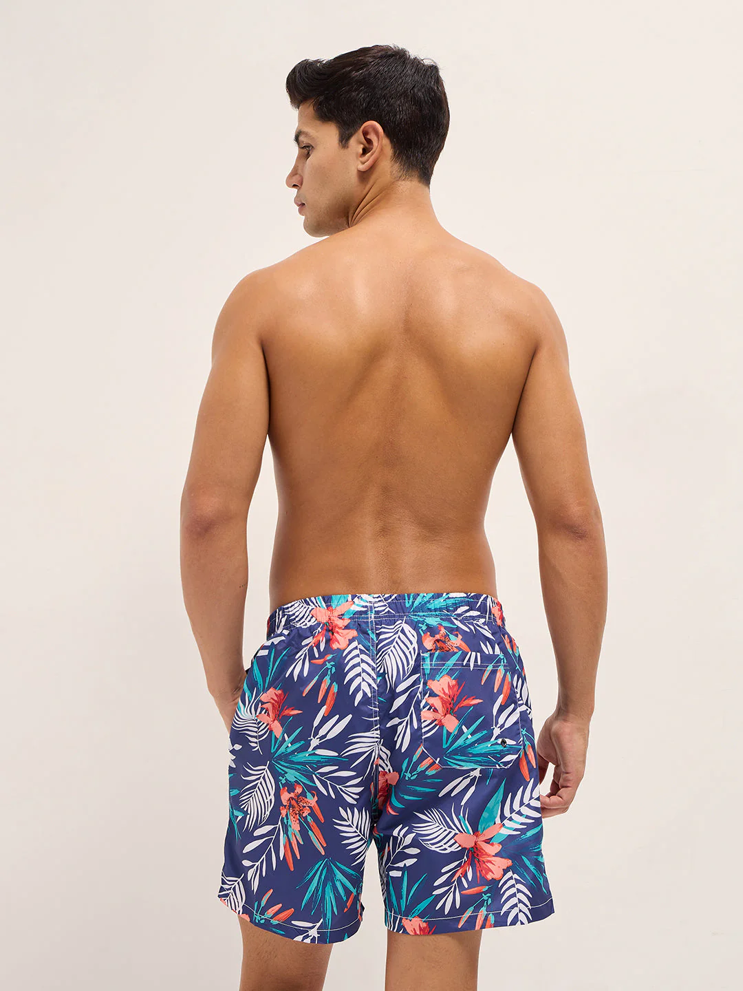 Men Multi-Color Printed Swim Shorts - Image 2