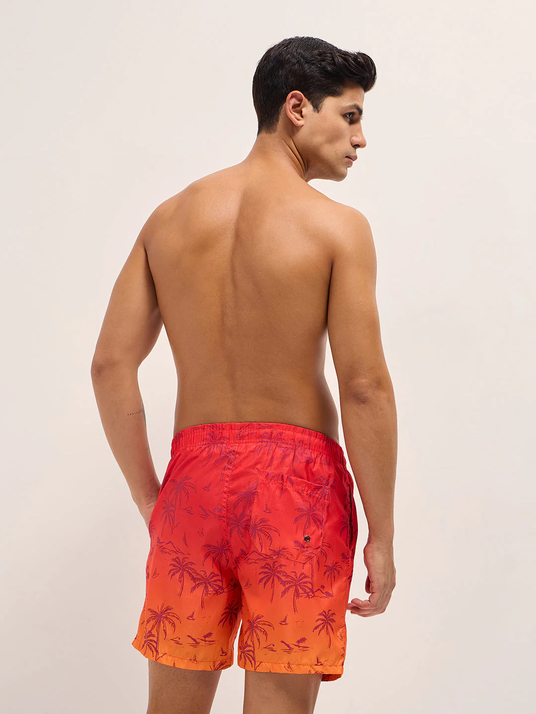 Men Multi-Color Printed Swim Shorts - Image 2