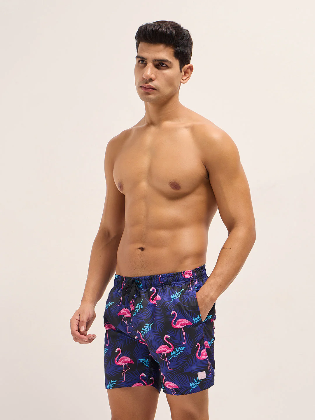 Men Multi-Color Printed Swim Shorts - Image 3