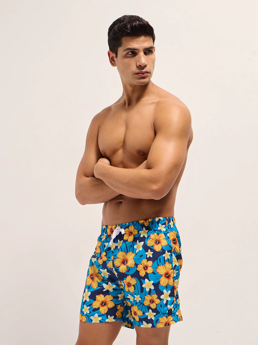Men Multi-Color Printed Swim Shorts - Image 3