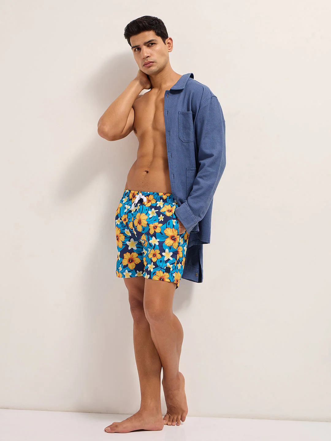 Men Multi-Color Printed Swim Shorts - Image 4