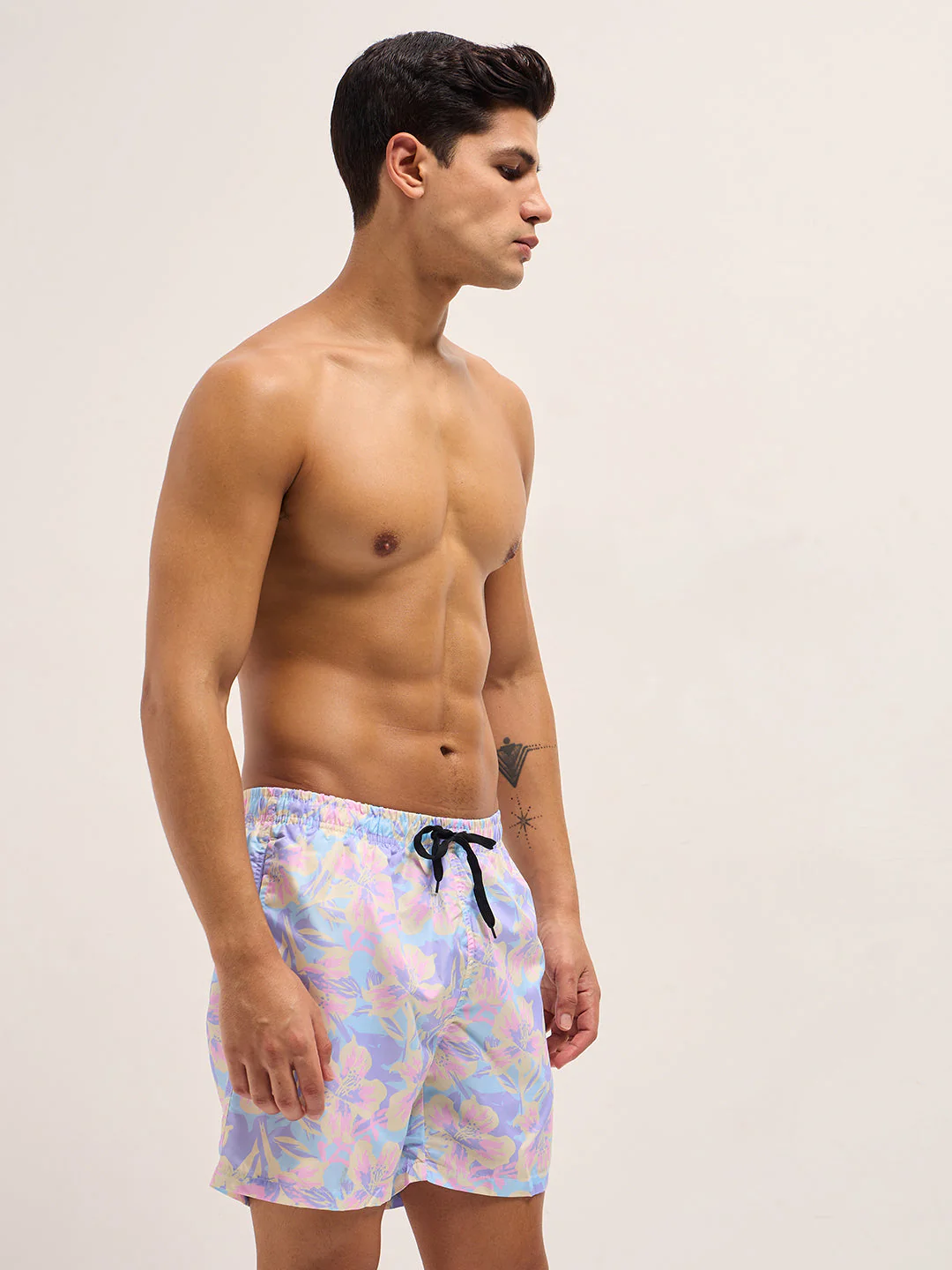 Men Multi-Color Printed Swim Shorts - Image 3