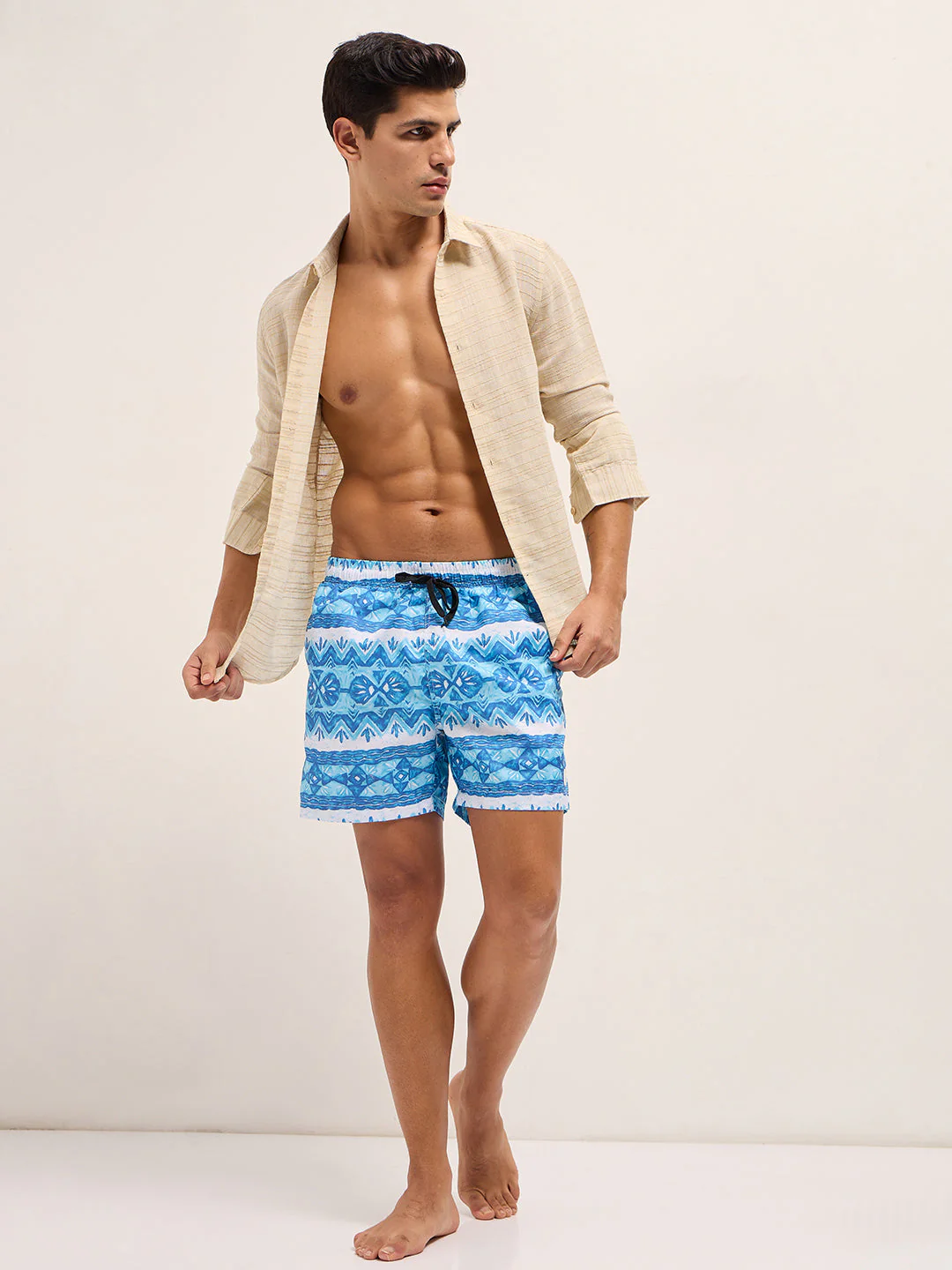 Men Multi-Color Printed Swim Shorts - Image 4