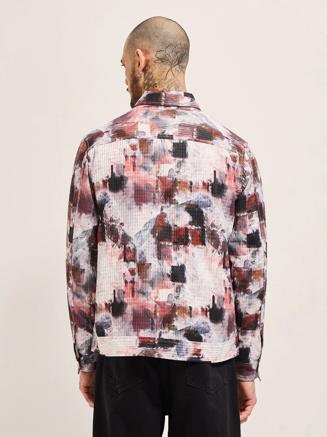 Men Multi-color Regular fit Abstract Print Jacket - Image 2