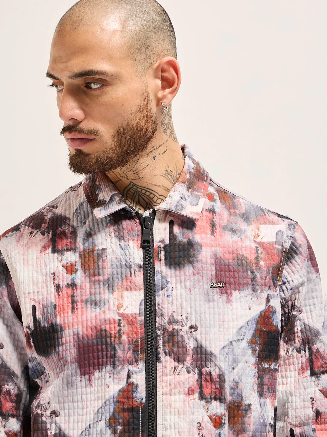 Men Multi-color Regular fit Abstract Print Jacket - Image 5