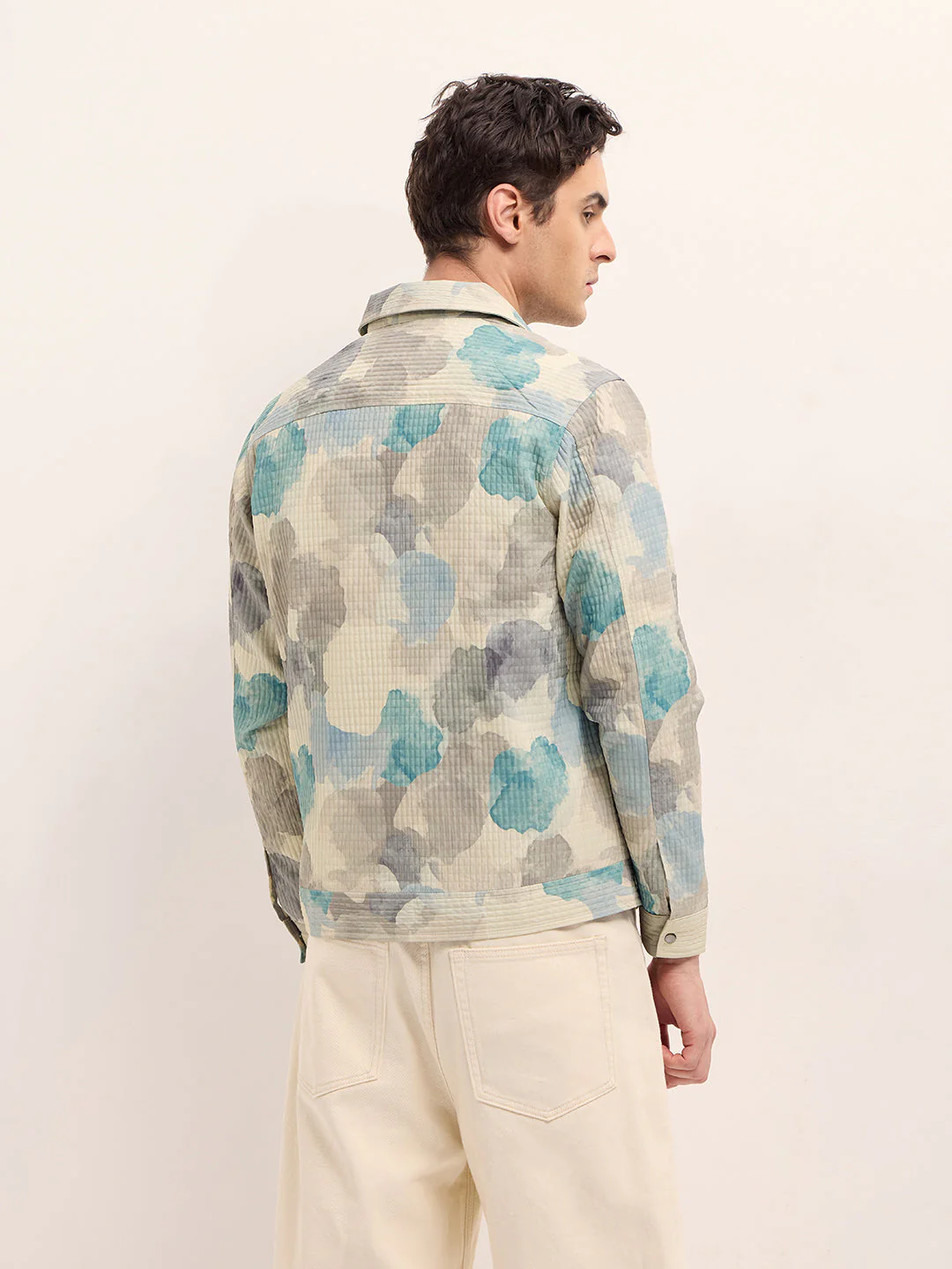 Men Multi-color regular fit bomber jacket - Image 2