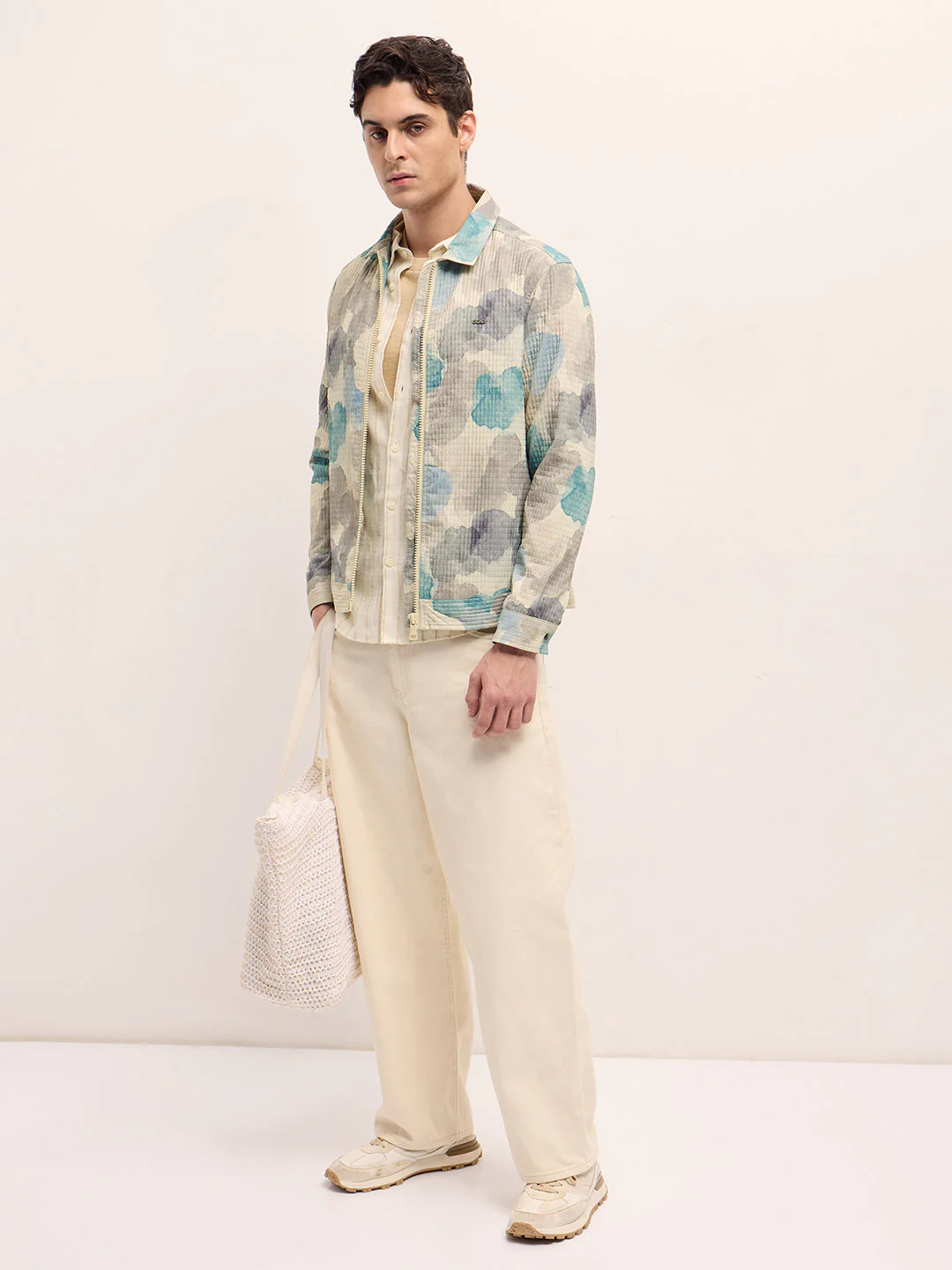Men Multi-color regular fit bomber jacket - Image 4
