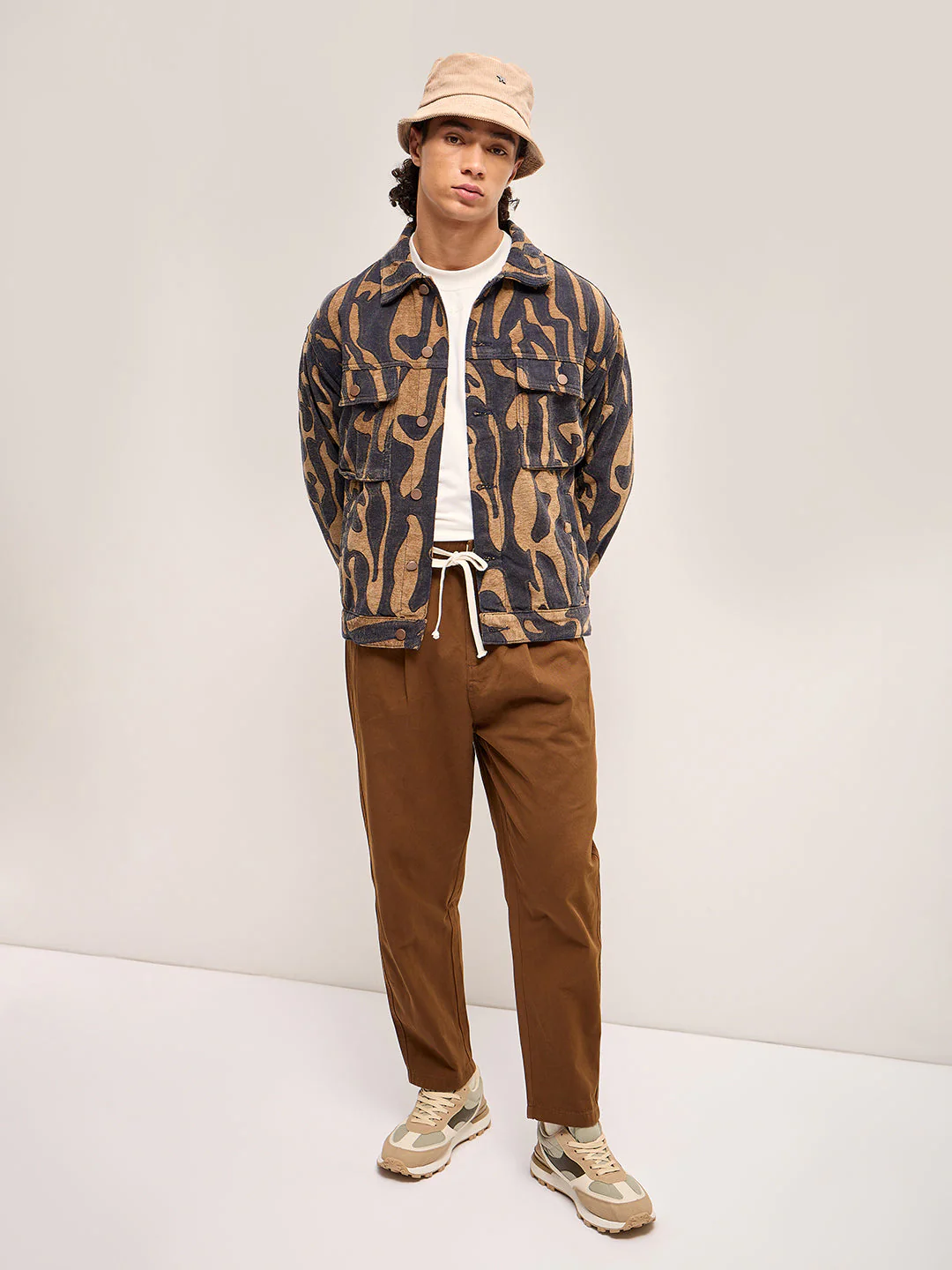 Men Multi-Color Self Design Regular Fit Classic Denim Jacket - Image 4