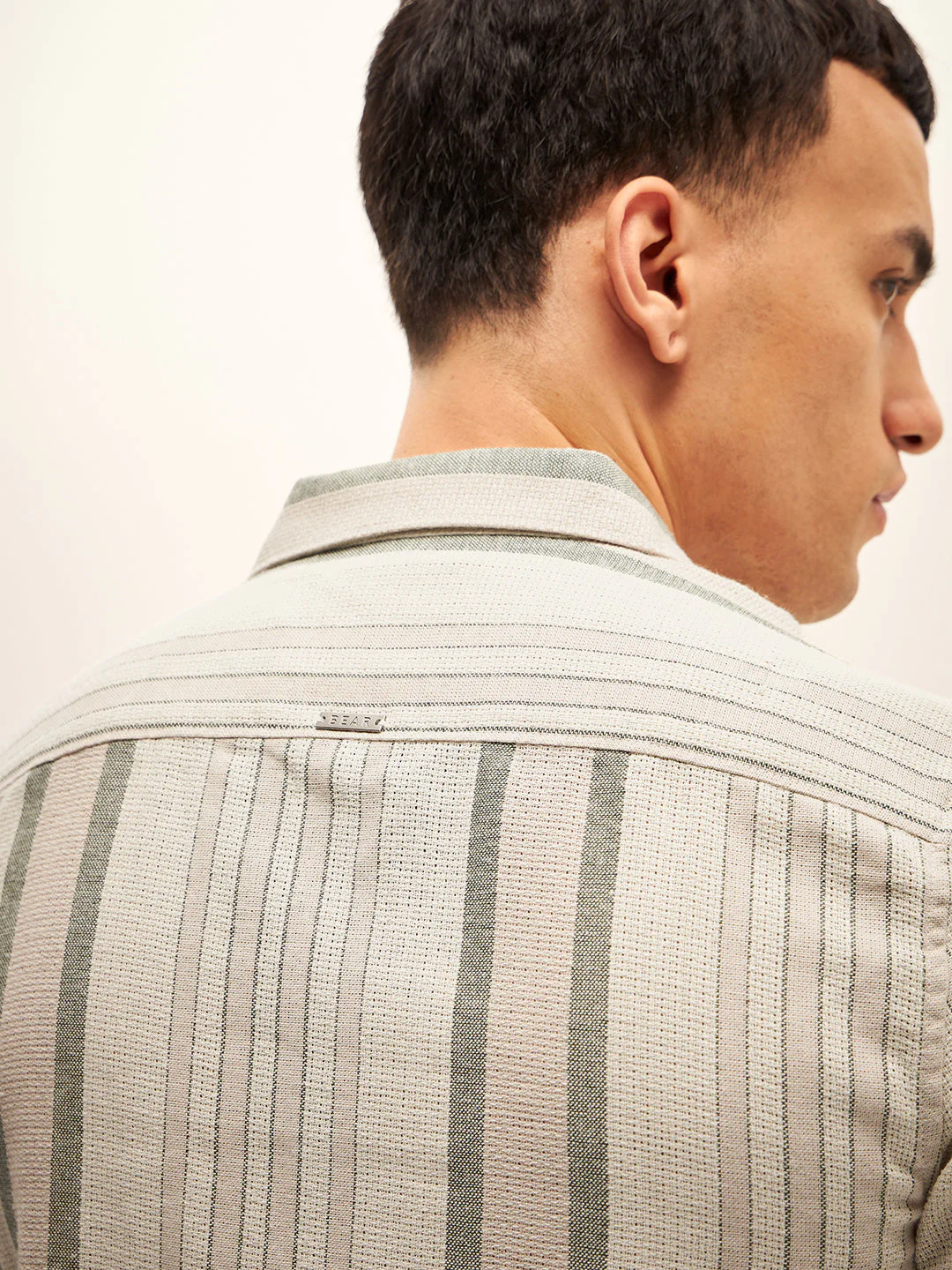 Men Multi-Color Stripe Slim Fit Casual Shirt - Image 5